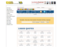 Tablet Screenshot of logosquotes.org